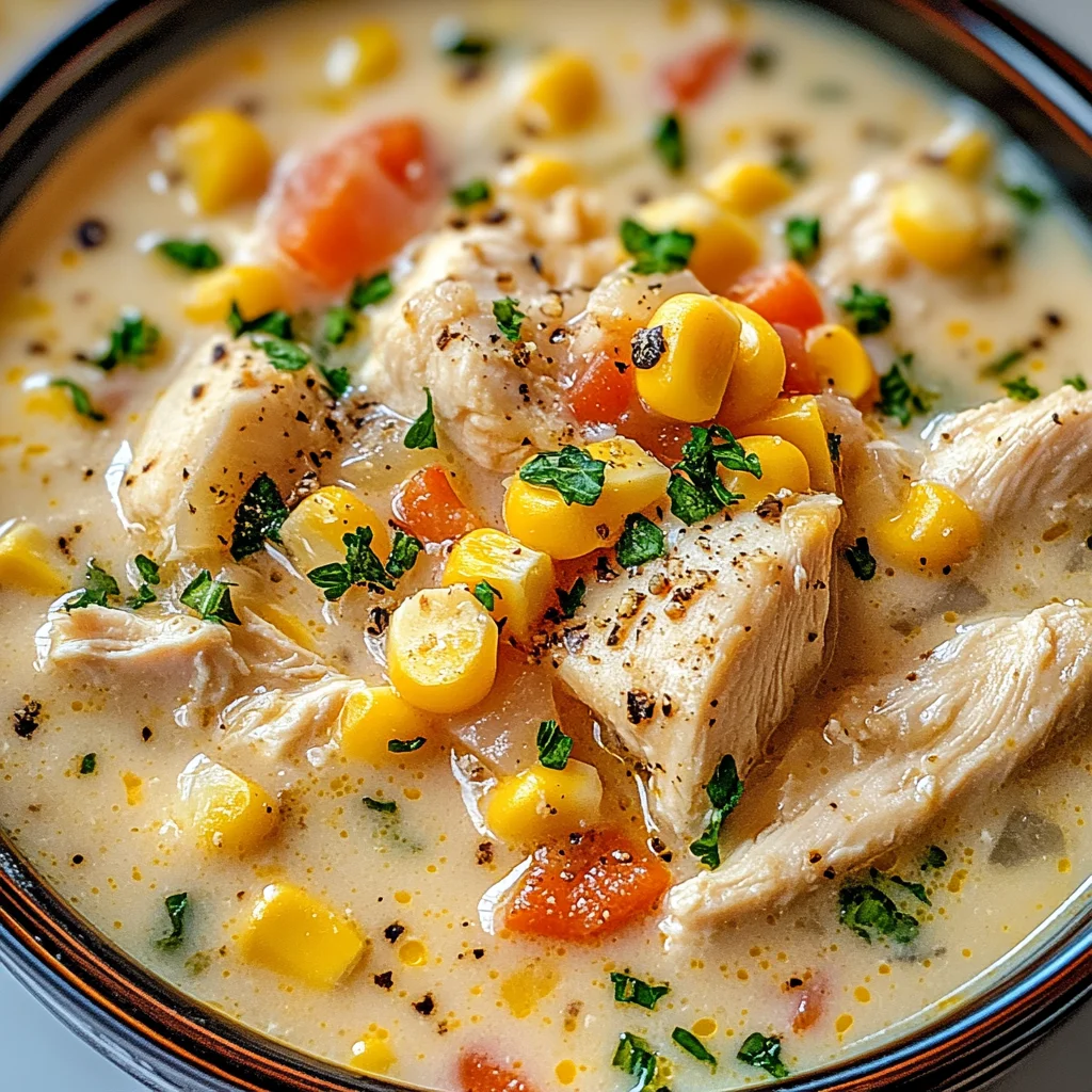 Crockpot Chicken Corn Chowder