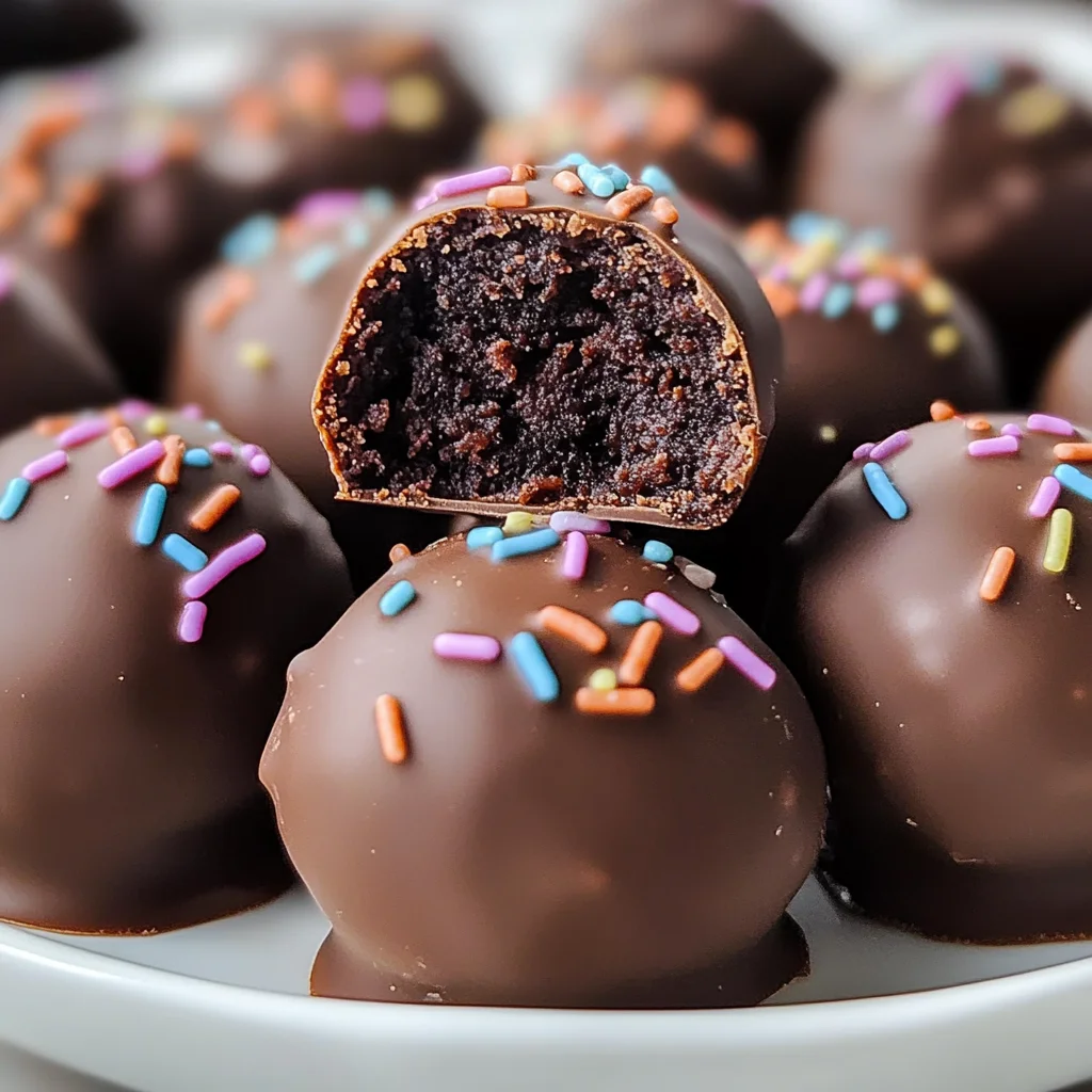 Easy Brownie Truffles Recipe