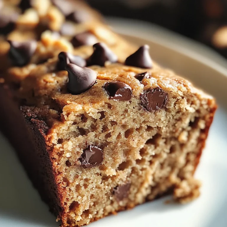 Easy Peanut Butter Chocolate Chip Banana Bread Recipe