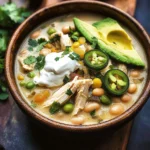 Flavorful Crockpot White Chicken Chili Soup
