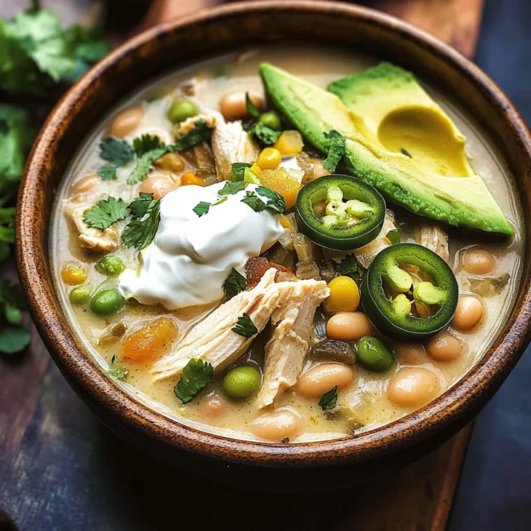 Flavorful Crockpot White Chicken Chili Soup