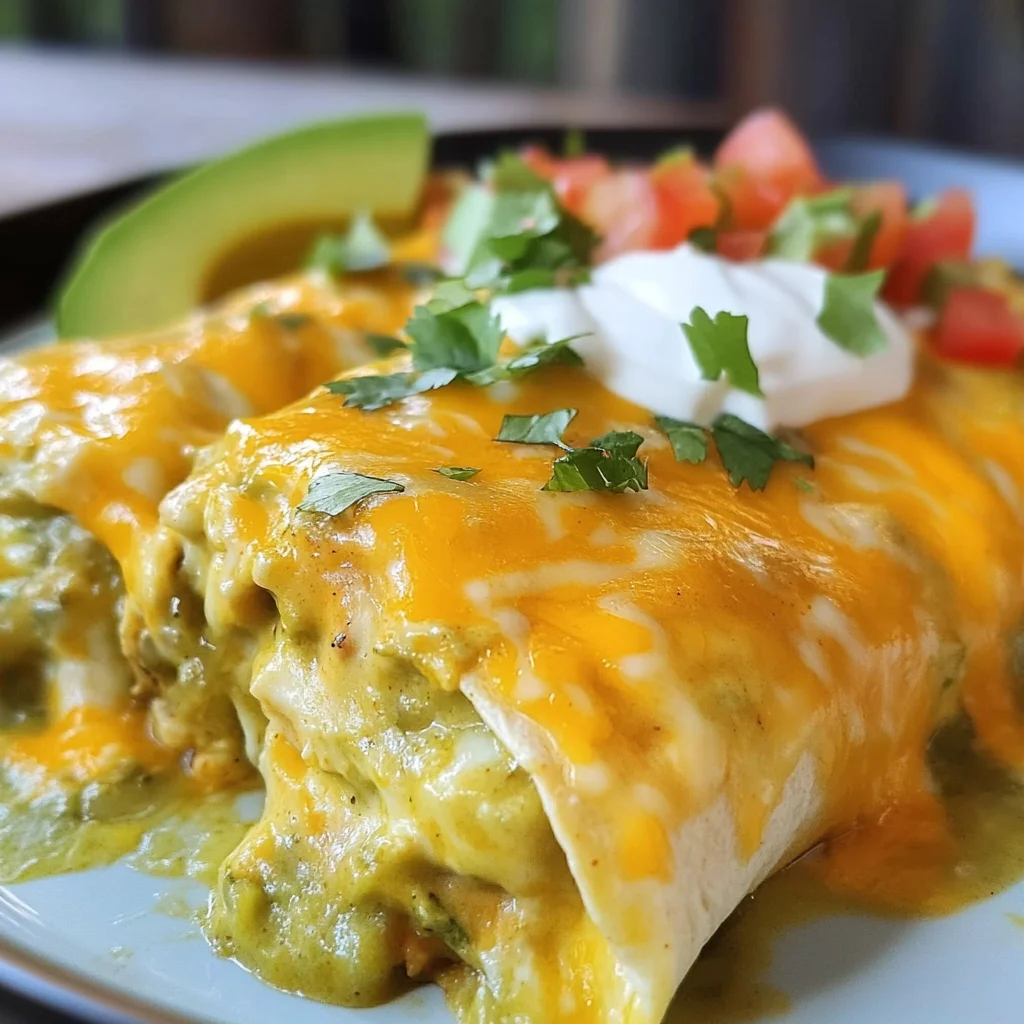 Green Chili Chicken Enchiladas Recipe