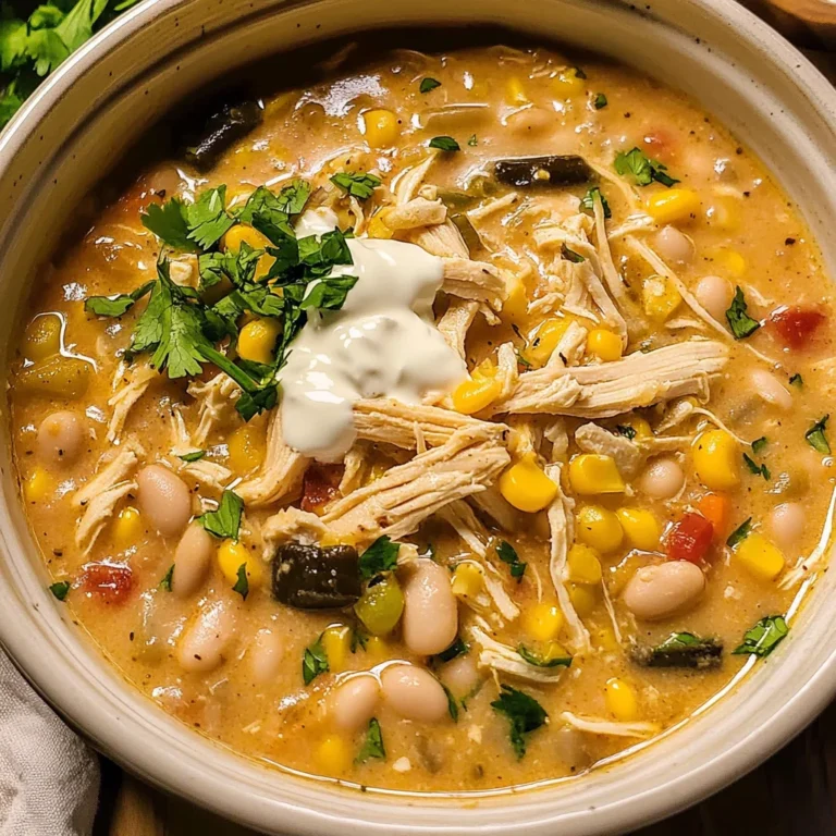 Healthy White Chicken Chili