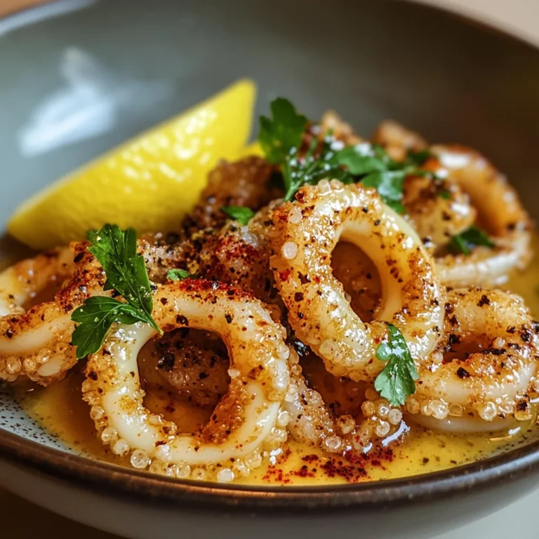 Hot butter calamari