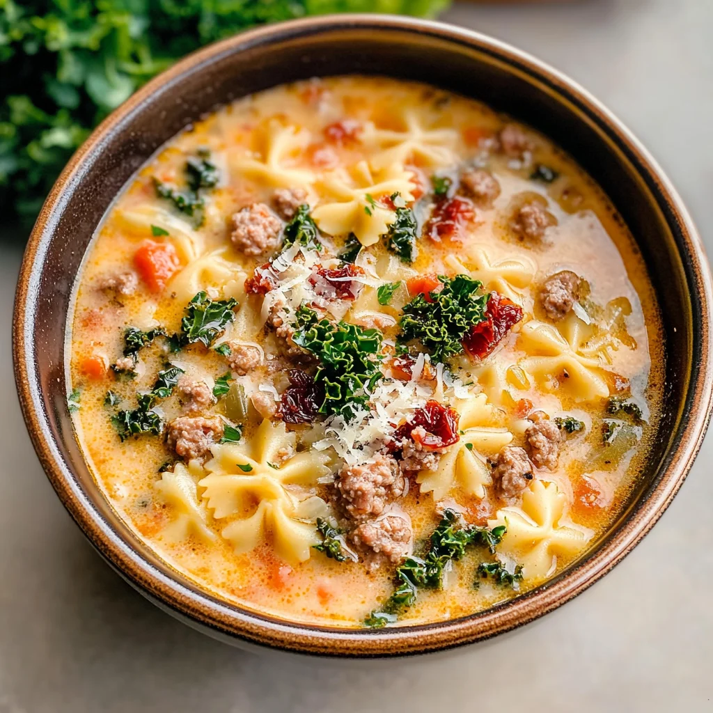 Italian Sausage Pasta Soup