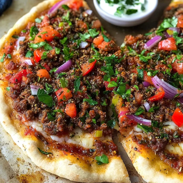 Lamb Lahmacun (Turkish Pizza)