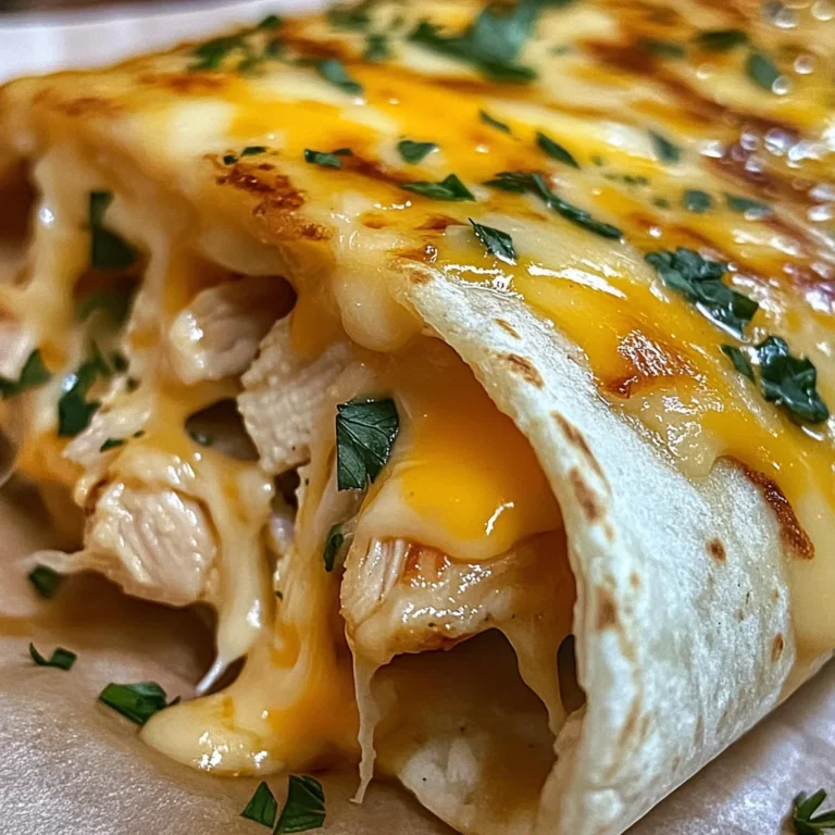 Ooey-Gooey Cheesy Garlic Chicken Wraps You’ll Love!
