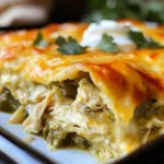 Quick and Easy Green Chile Chicken Enchilada Casserole