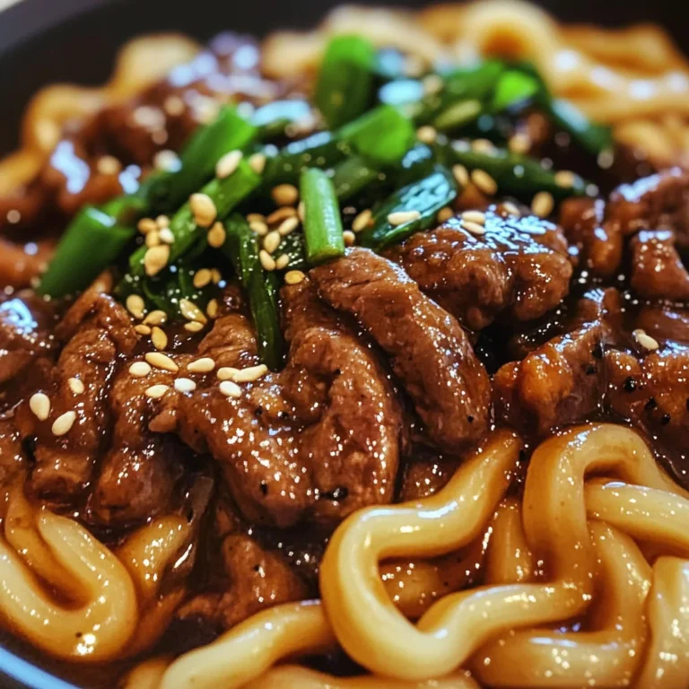 Quick and Flavorful Beef Black Pepper Udon