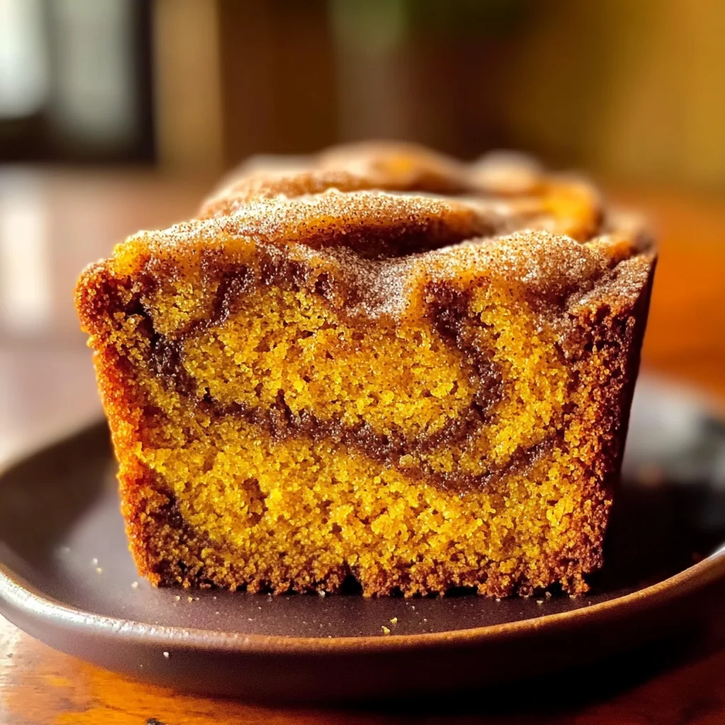 Simple Mini Pumpkin Bread with Cinnamon Swirl - homefoodkitchen