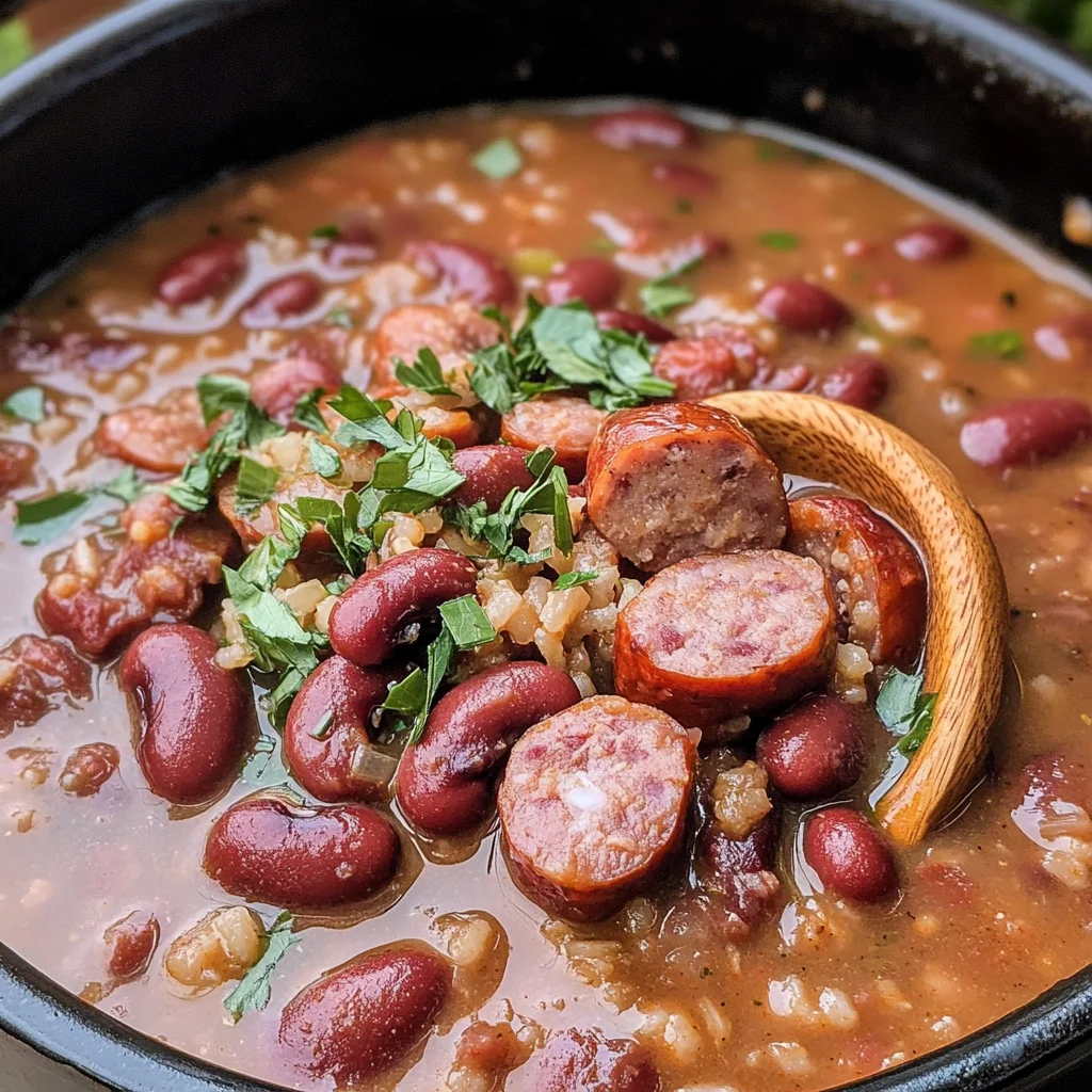 Slow Cooker Cajun Red Beans and Rice