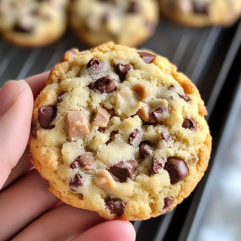 Sweet Chocolate Chip and Toffee Shortbread Cookies - Alrightwithme