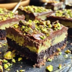 Vegan Pistachio Cream Brownies