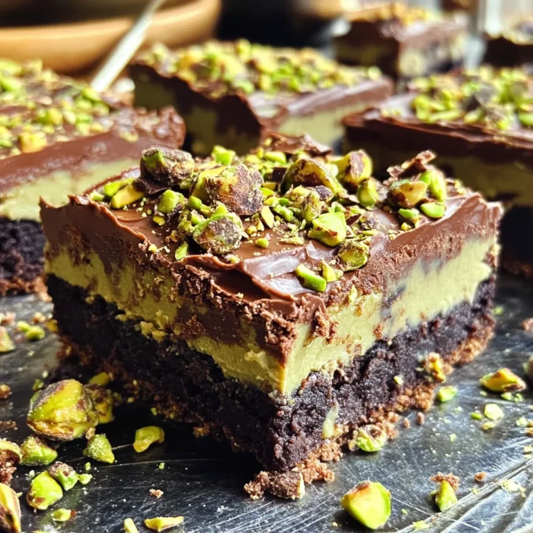 Vegan Pistachio Cream Brownies
