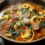 Autumn Tortellini Soup With Sausage