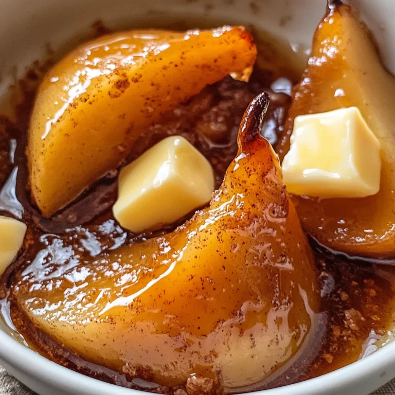 Baked Pears with Brown Sugar and Butter