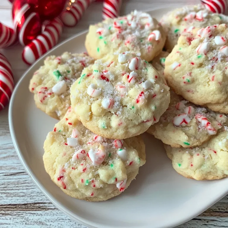 Candy Cane Whipped Shortbread Cookies | Easy and Delicious