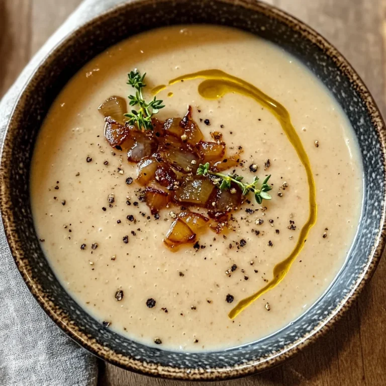 Caramelized Onion Roasted Garlic Bisque