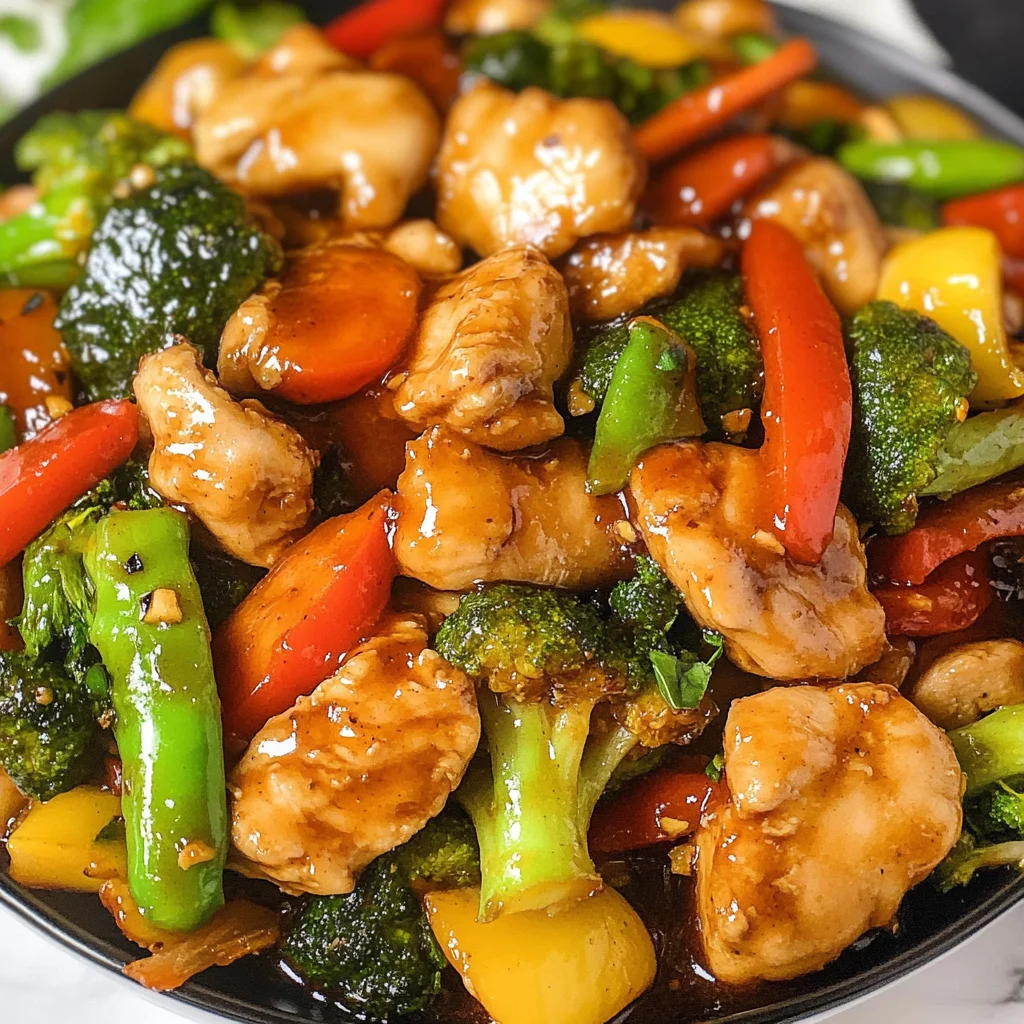 Chicken with Mixed Vegetable Stir Fry