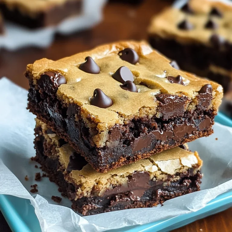 Chocolate Chip Cookie Brownies Recipe