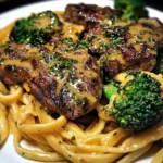 Cowboy Butter Steak & Broccoli Linguine Recipe