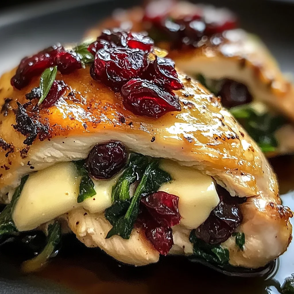 Cranberry & Spinach Stuffed Chicken with Brie: An Amazing Ultimate Recipe