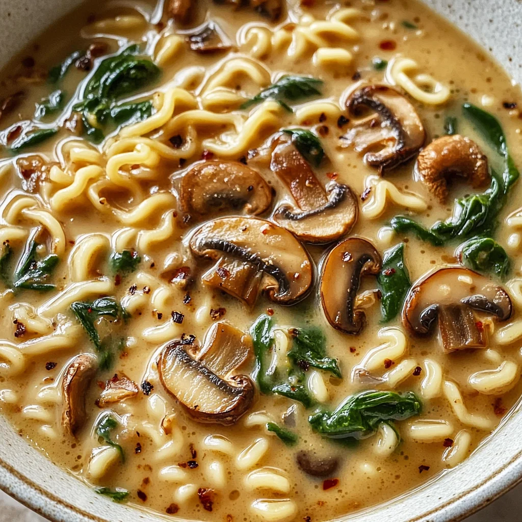 Creamy Mushroom Vegan Ramen
