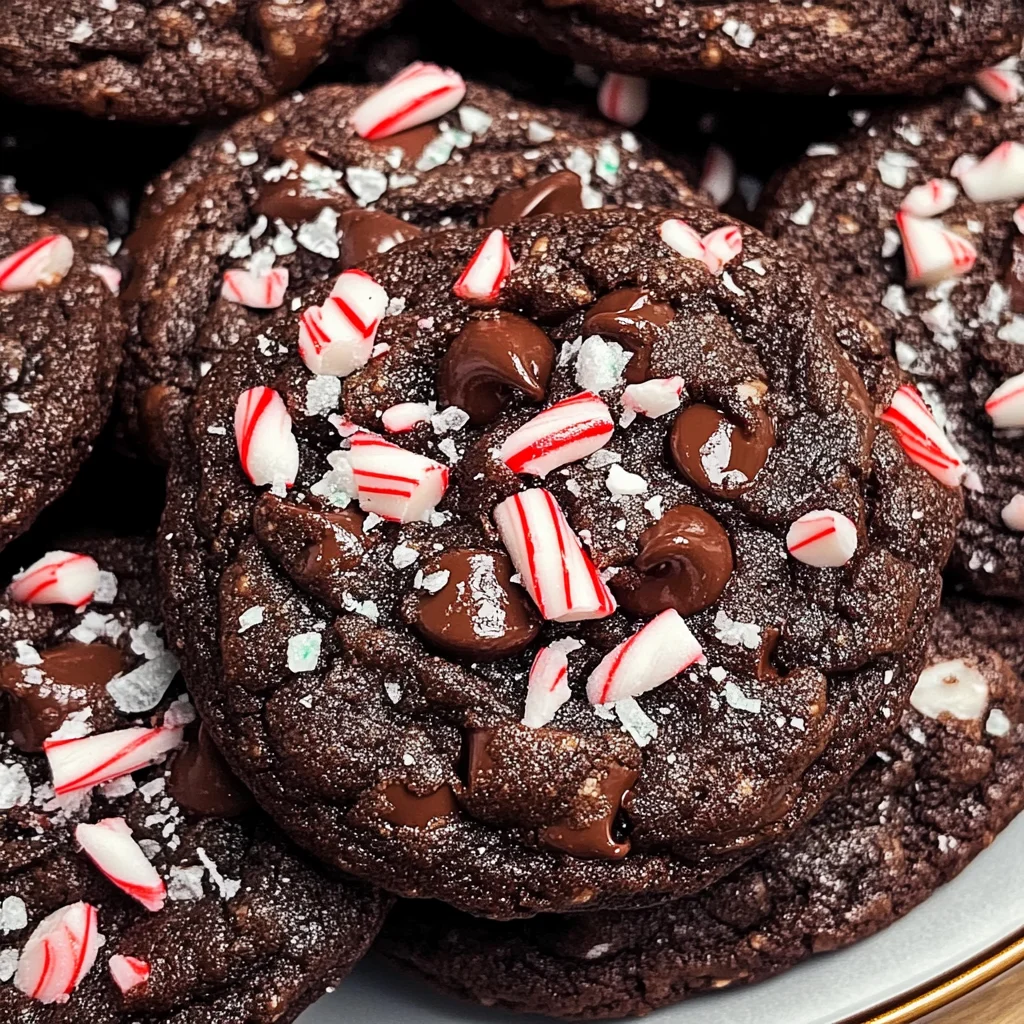 Double Chocolate Peppermint Cookies