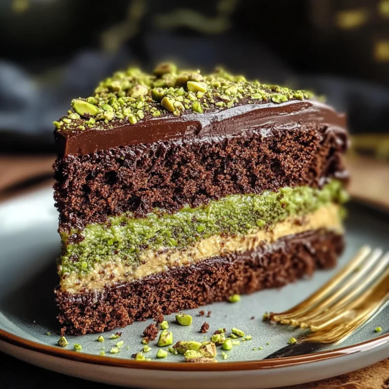 Dubai Chocolate Pistachio Cake