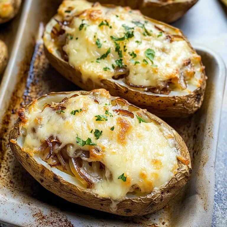 French Onion Baked Potatoes