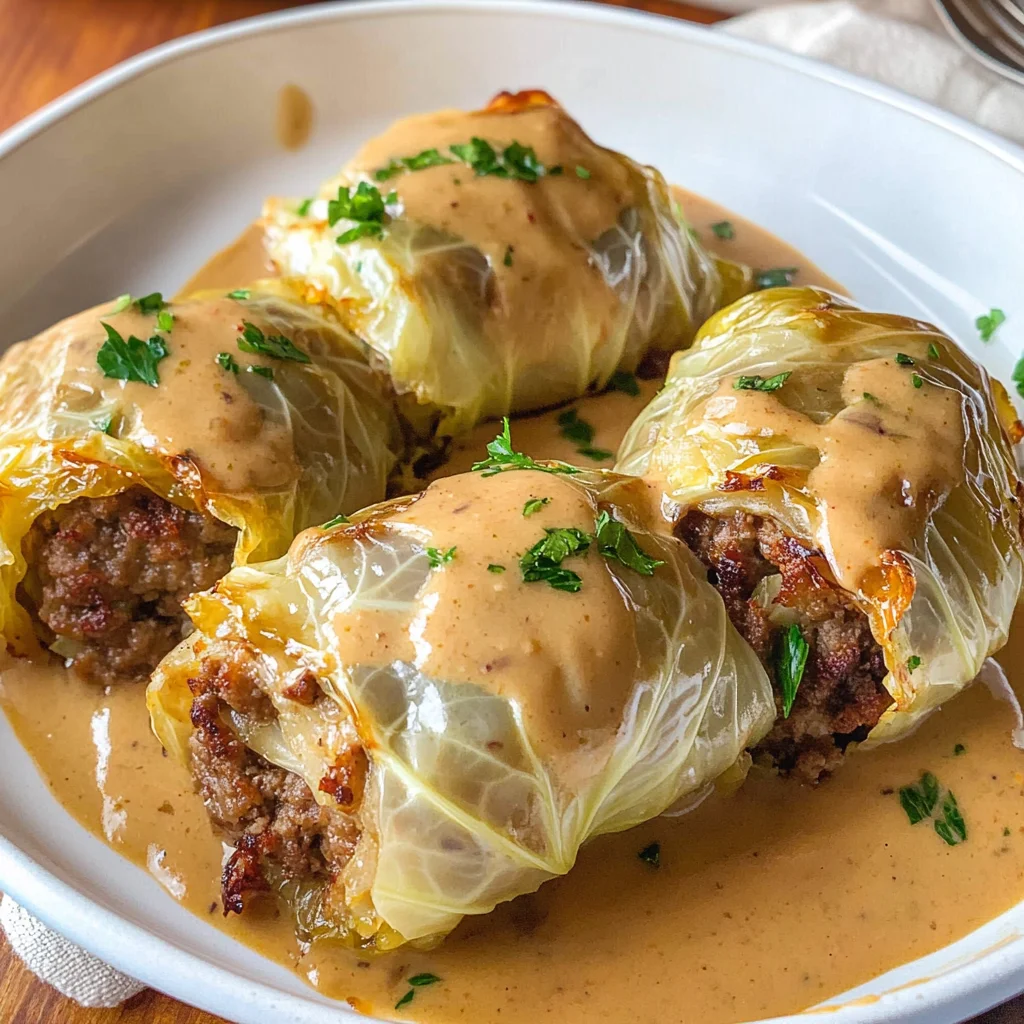 German Stuffed Cabbage Rolls (Kohlrouladen)