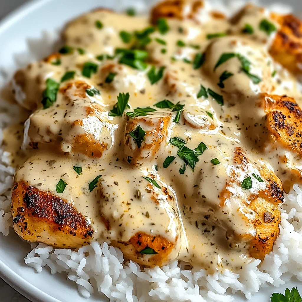 How to Make Creamy Smothered Chicken and Rice – Easy Dinner Idea