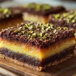 Pistachio Kunafa Brownies