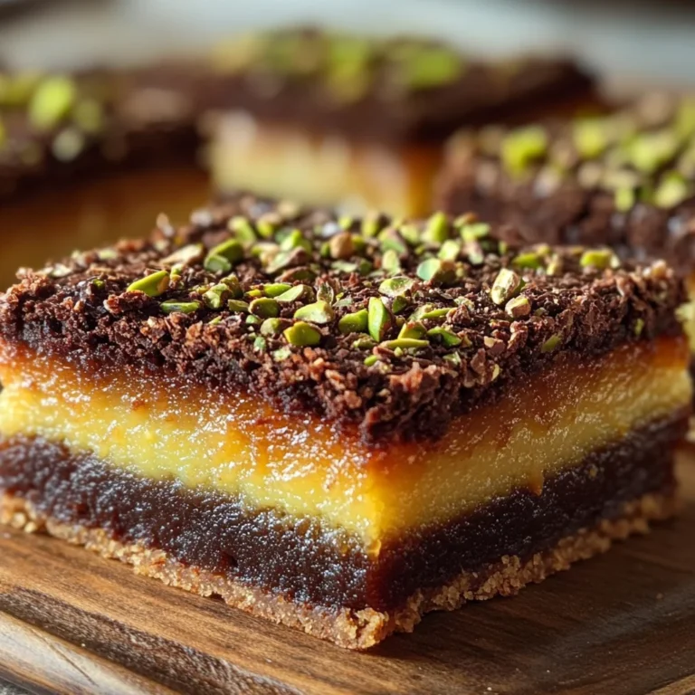 Pistachio Kunafa Brownies