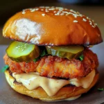 Spicy Chicken Sandwich with Creamy Homemade Sauce