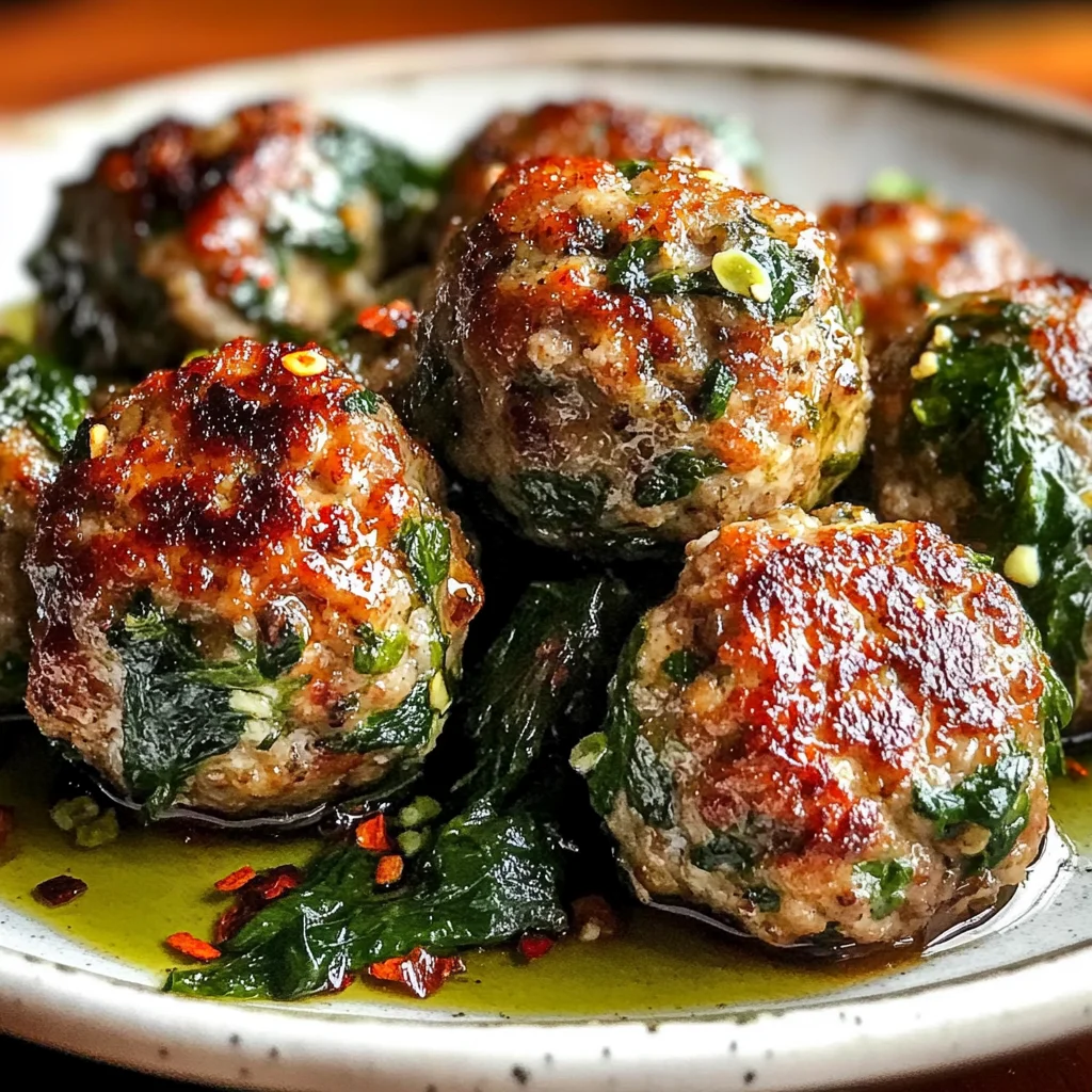 Spinach Garlic Meatballs Recipe Everyone Will Love