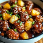 Sweet and sour meatballs