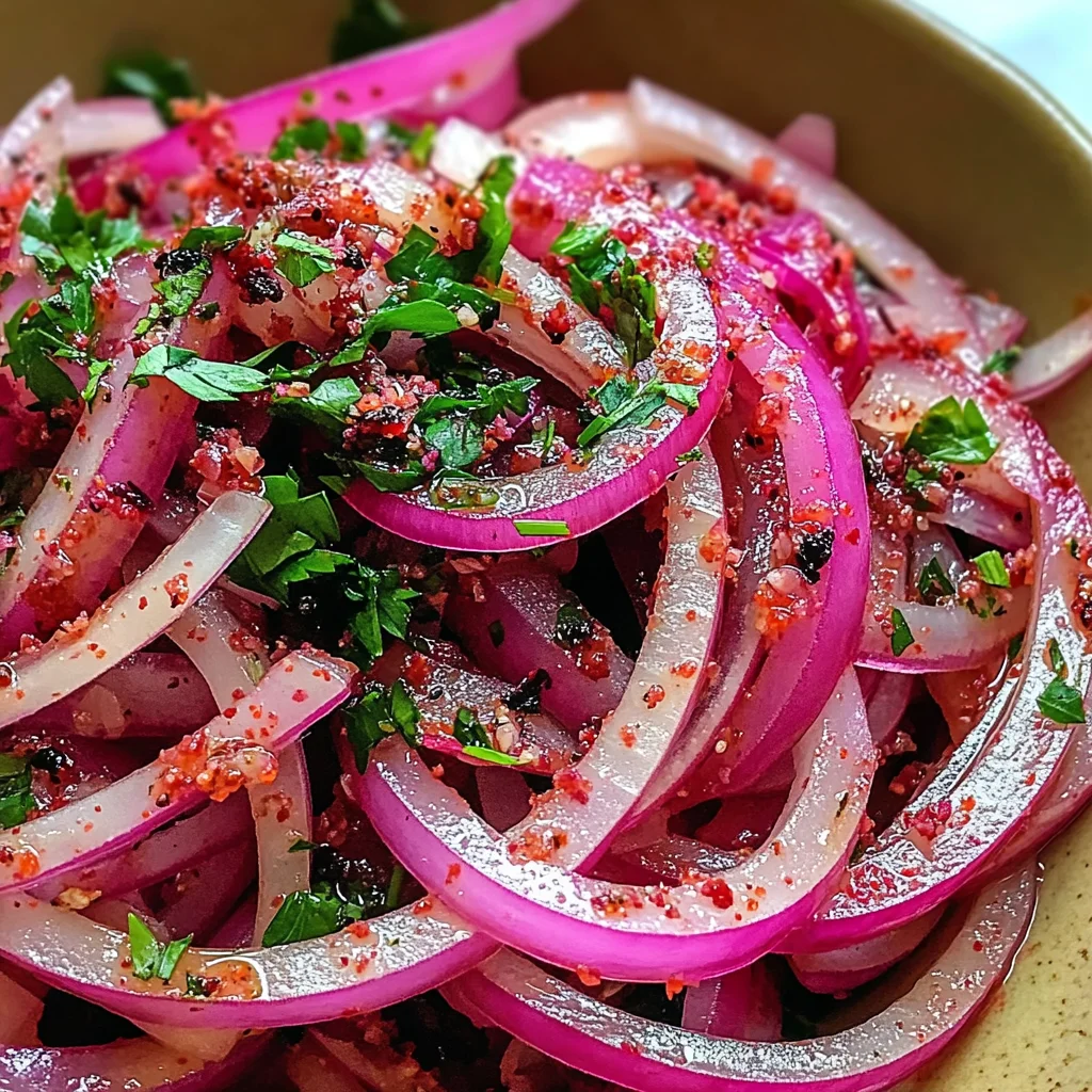 Turkish Sumac Onions Recipe (Sumac-Marinated Red Onions)