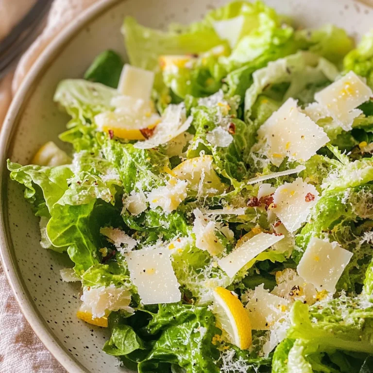 5-Minute Lemon Parmesan Salad Recipe