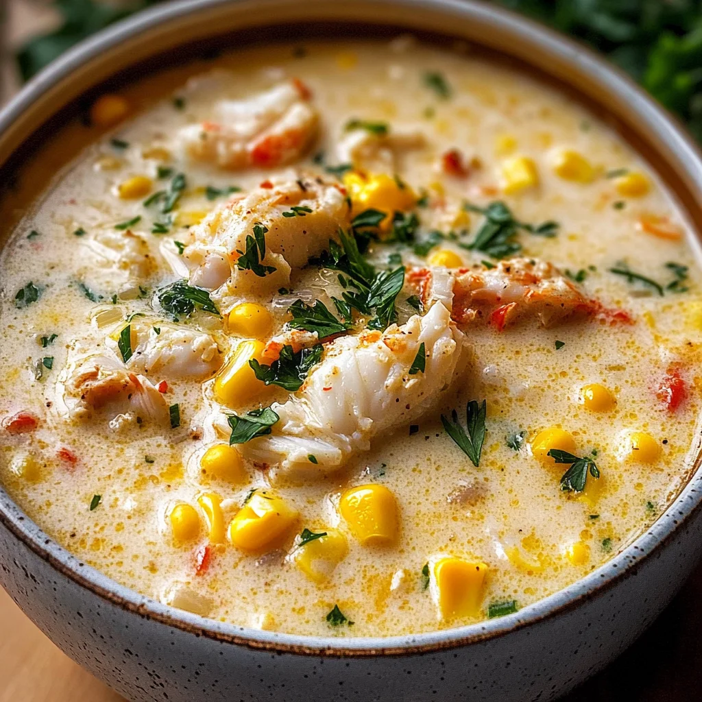 Bobby Flay’s Crab & Corn Chowder