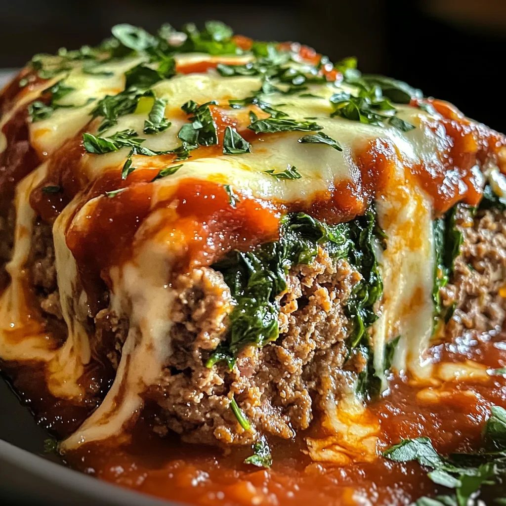 Cheesy Stuffed Italian Meatloaf – A Comfort Food Classic with a Gourmet Twist