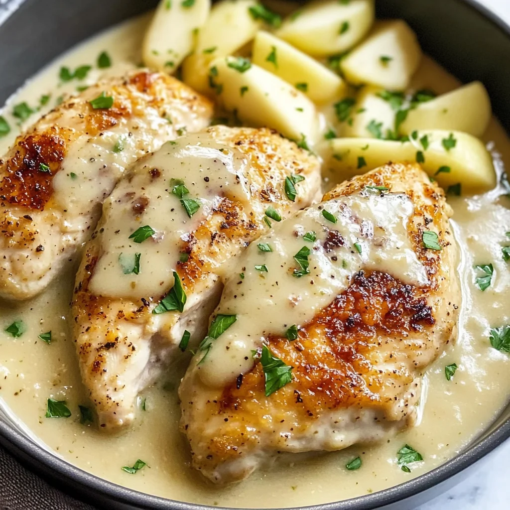 Chicken in White apple vinegar Sauce