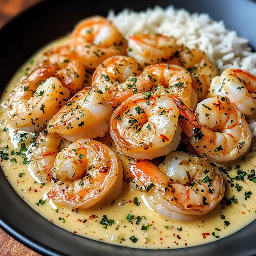 Creamy Garlic Butter Shrimp with Rice: A Quick and Comforting One-Pan Meal