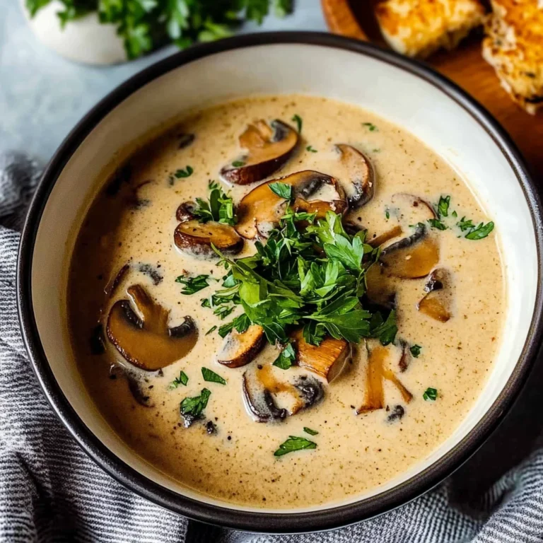Creamy Hungarian Mushroom Soup
