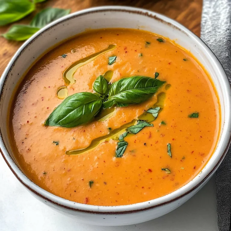 Creamy Roasted Red Pepper Soup