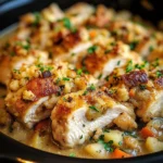 Crock Pot Chicken and Stuffing Dinner