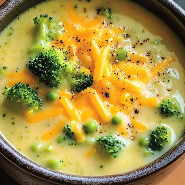 Easy Broccoli Cheddar Soup