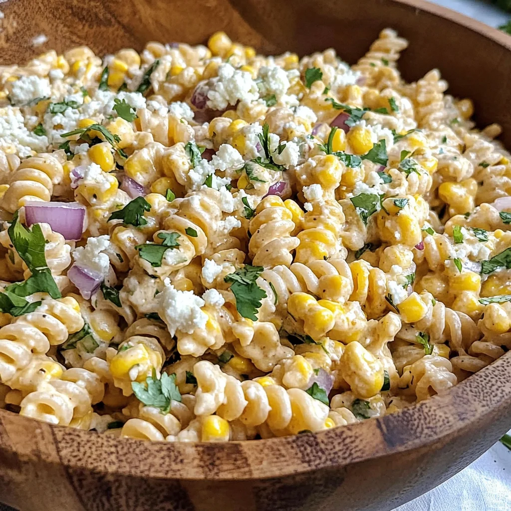 Elote Pasta Salad Recipe (Mexican Street Corn)