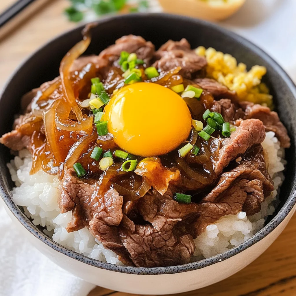 Gyudon (Japanese Beef Bowl)