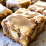 Maple Glazed Apple Blondies
